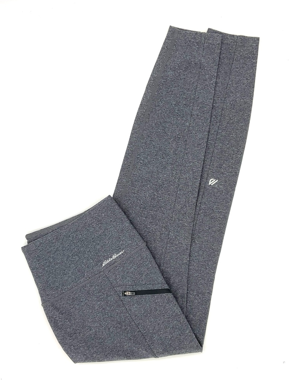 Eddie Bauer Charcoal Grey Performance Leggings, Large